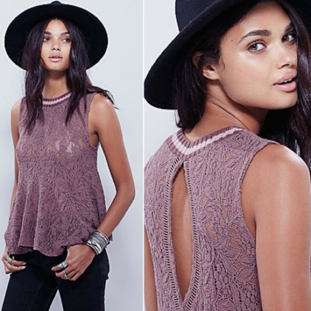 Free People | Maisie All Star Lace Peplum Blouse